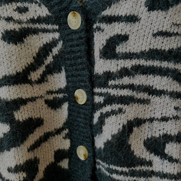 Zebra knit short cardigan - Picture 4 of 7